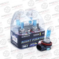 Лампа высокотемпературная Avantech H11 12V 55W 100W 5000K, комплект 2 шт.