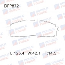 Колодки тормозные дисковые DOUBLE FORCE
					
DFP872