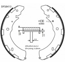 Колодки тормозные барабанные DOUBLE FORCE
					
DFS8413