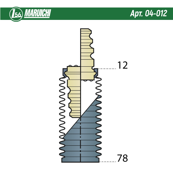 Пыльник-отбойник комплект MARUICHI 04-012