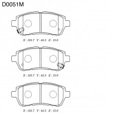 Дисковые тормозные колодки KASHIYAMA
					
D0051M