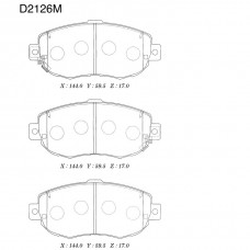 Дисковые тормозные колодки KASHIYAMA
					
D2126M