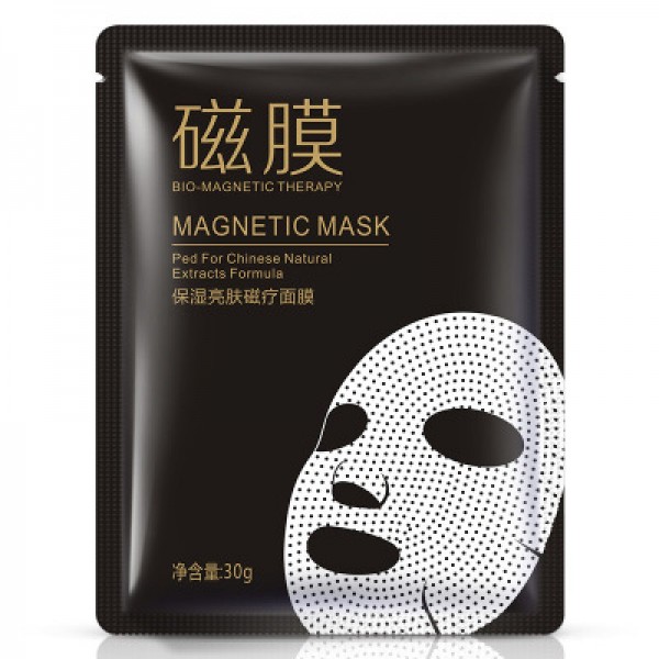 Тканевая маска с магнитами BIOAQUA Bio-magnetic mask с экстрактом розы.