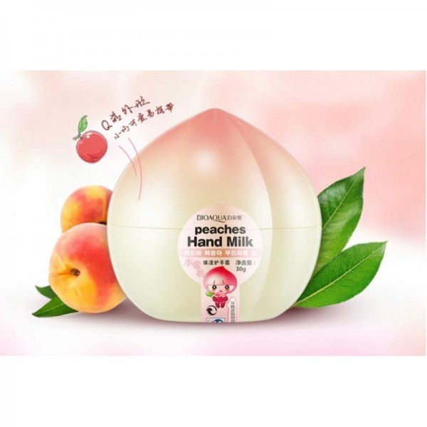 Увлажняющий крем для рук с экстрактом медового персика BIOAQUA Peaches Hand Cream