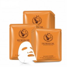 ТКАНЕВАЯ МАСКА С ЛОШАДИНЫМ ЖИРОМ HORSE OIL REPLENISHMENT SPARKLING MASK BIOAQUA