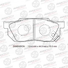 Колодки тормозные дисковые Avantech противоскрипная пластина в компл.
					
AV574