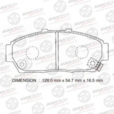 Колодки тормозные дисковые Avantech противоскрипная пластина в компл.
					
AV579