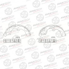 Колодки тормозные барабанные AVANTECH