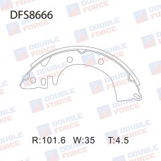 Колодки тормозные барабанные DOUBLE FORCE
					
DFS8666