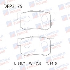 Колодки тормозные дисковые DOUBLE FORCE
					
DFP3175