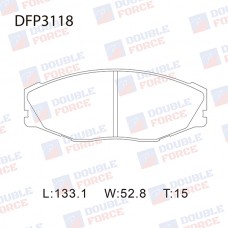 Колодки тормозные дисковые DOUBLE FORCE
					
DFP3118