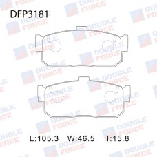 Колодки тормозные дисковые DOUBLE FORCE
					
DFP3181