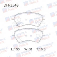 Колодки тормозные дисковые DOUBLE FORCE
					
DFP3548