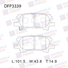 Колодки тормозные дисковые DOUBLE FORCE
					
DFP3339