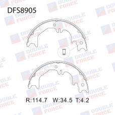 Колодки ручного тормоза DOUBLE FORCE
					
DFS8905