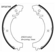 Колодки тормозные барабанные DOUBLE FORCE
					
DFS8799