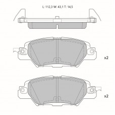 Колодки тормозные дисковые Avantech противоскрипная пластина в компл.
					
AV192