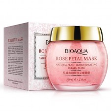 НОЧНАЯ УВЛАЖНЯЮЩАЯ МАСКА ДЛЯ ЛИЦА С ЭКСТРАКТОМ РОЗЫ BIOAQUA ROSE PETAL MASK