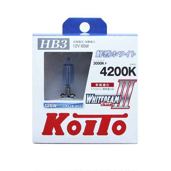 
Лампа высокотемпературная Koito Whitebeam 9005 (HB3) 12V 65W (120W) 4200K (комплект 2 шт.)
					