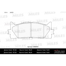 Колодки тормозные передние (без датчика) (Смесь Low-Metallic) TOYOTA CAMRY V40 06-/V50 11-/LEXUS ES 240/350 06- (TRW GDB3429) E400133