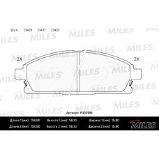 Колодки тормозные передние (без датчика) (Смесь Low-Metallic) NISSAN PATHFINDER 97-04/X-TRAIL 01-07 (TRW GDB3293) E400166