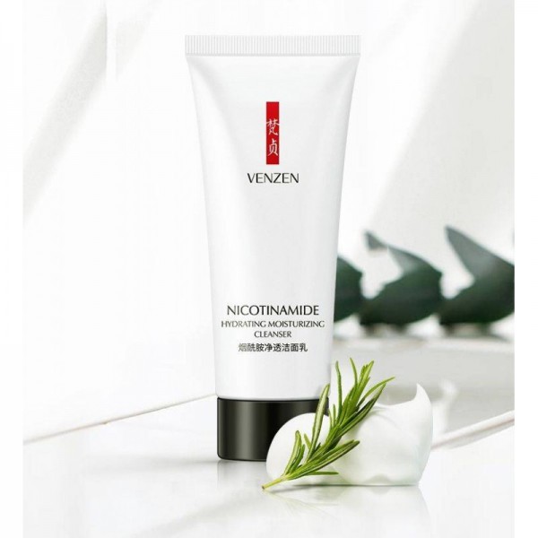 Средство  для умывания с никотинамидом VENZEN Nicotinamide Hydrating Moisturizing Cleancer 80 гр.