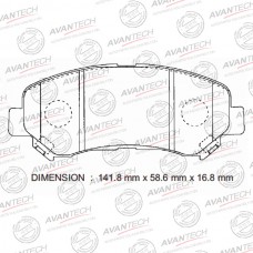 Колодки тормозные дисковые Avantech противоскрипная пластина в компл.
					
AV654