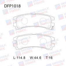 Колодки тормозные дисковые DOUBLE FORCE
					
DFP1018