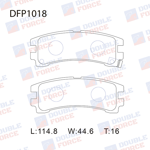 
Колодки тормозные дисковые Double Force
					