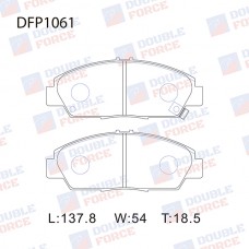 Колодки тормозные дисковые DOUBLE FORCE
					
DFP1061