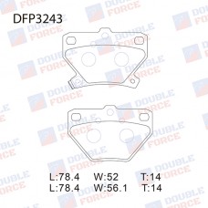 Колодки тормозные дисковые DOUBLE FORCE
					
DFP3243