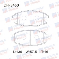 Колодки тормозные дисковые DOUBLE FORCE
					
DFP3450