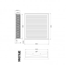 Фильтр воздушный DOUBLE FORCE DFA1044