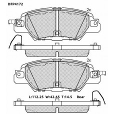 Колодки тормозные дисковые DOUBLE FORCE
					
DFP4172
