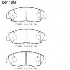 Дисковые тормозные колодки KASHIYAMA
					
D5116M