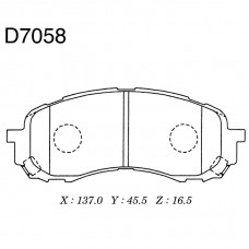 Колодки тормозные дисковые пер. Subaru Impreza 1.5,1.6 00- D7058