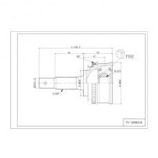 Шрус привода DOUBLE FORCE, с ABS
					
DFCV065