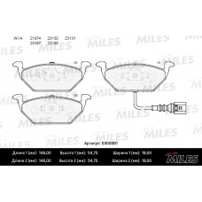 Колодки тормозные передние (с датчиком) (Смесь Low-Metallic) AUDI A3 03/VW G4/G5/SKODA OCTAVIA 1.4/1.6/1.9D (TRW GDB1658) E400061