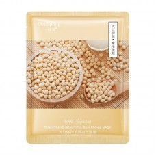 Тканевая маска с экстрактом диких соевых бобов One Spring  Wild Soybeans Tender And Beautiful Silk Facial Mask, 30г