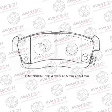 Колодки тормозные дисковые Avantech противоскрипная пластина в компл.
					
AV1060