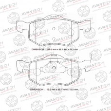 Колодки тормозные дисковые Avantech противоскрипная пластина в компл.
					
AV1120