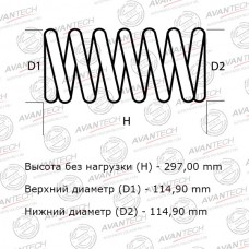 Комплект усиленных пружин подвески Avantech 2шт. в одной упаковке
					
HS4129F