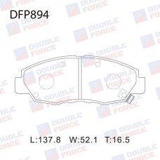 Колодки тормозные дисковые DOUBLE FORCE
					
DFP894