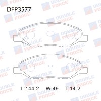 Колодки тормозные дисковые DOUBLE FORCE
					
DFP3577