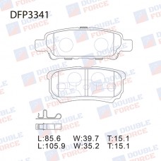 Колодки тормозные дисковые DOUBLE FORCE
					
DFP3341