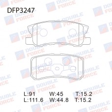 Колодки тормозные дисковые DOUBLE FORCE
					
DFP3247