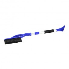 Щетка-скребок для уборки снега и льда Clingo, 80-105 см, c телескопической ручкой, синий