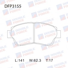 Колодки тормозные дисковые DOUBLE FORCE
					
DFP3155