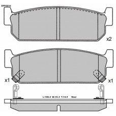 Колодки тормозные дисковые DOUBLE FORCE
					
DFP3016
