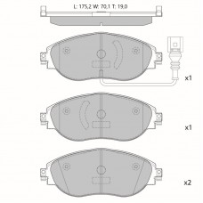 Колодки тормозные дисковые Avantech (противоскрипная пластина в компл.)
					
AV1209